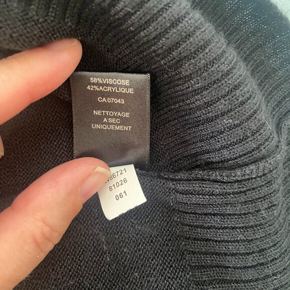 Cupio Black Owl Tunic Sweater Size Medium - Picture 12 of 12